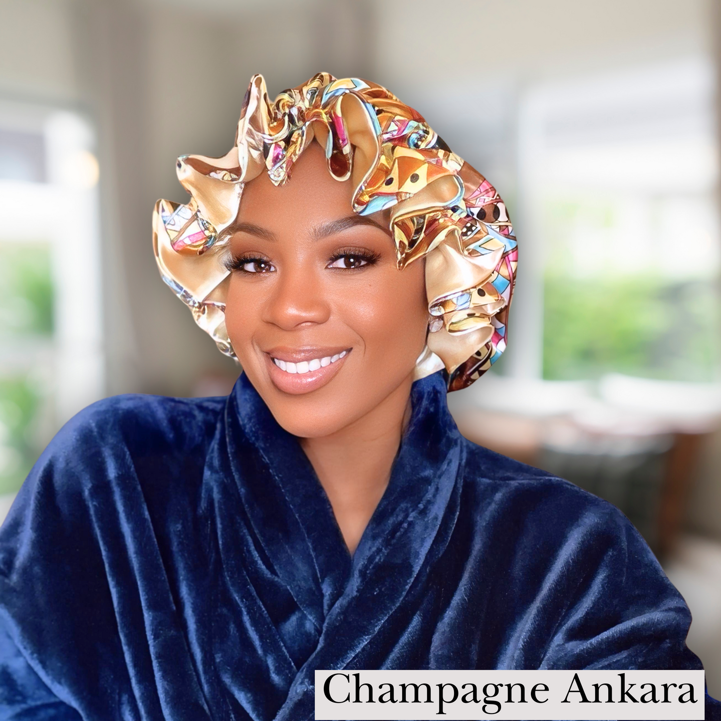Luxury Ruffled Satin Bonnet – Ultimate Hair Protection For All Hair Types