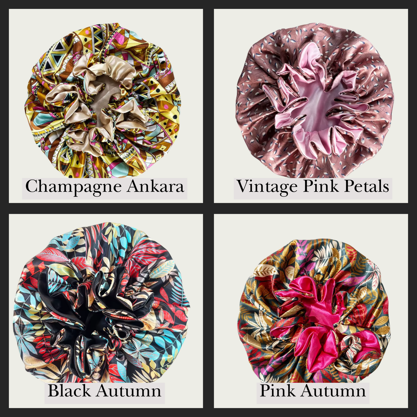 Luxury Ruffled Satin Bonnet – Ultimate Hair Protection For All Hair Types