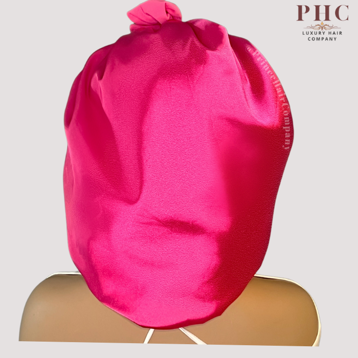 CLEARANCE  - Hot Pink Stretch Tie Bonnet