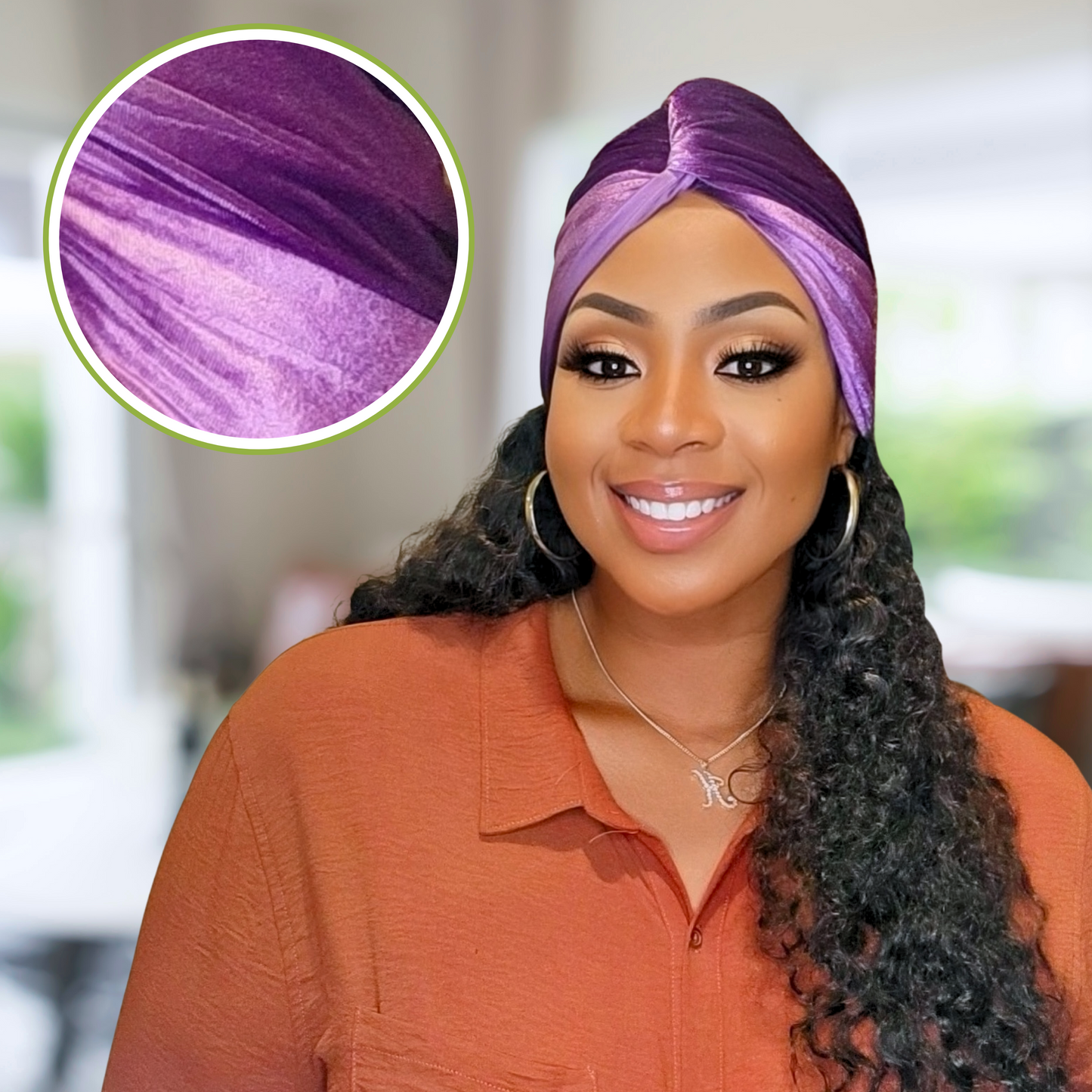 Two tone twisted turban is an elegant and chic headwear