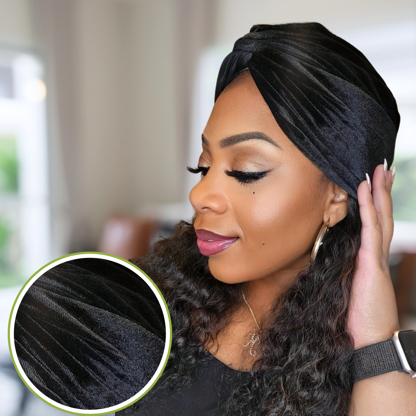 Two tone twisted turban is an elegant and chic headwear