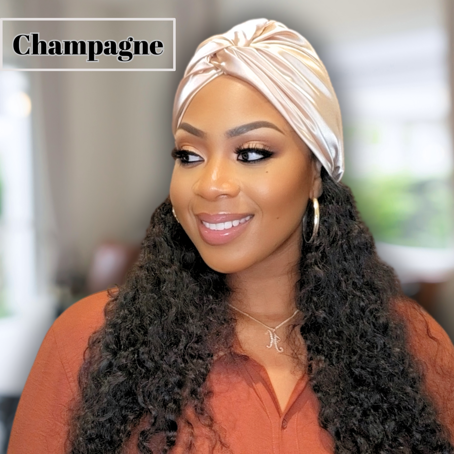 all satin turban beanie, twisted knot satin headwrap, satin hair protection, satin beanie for natural hair, satin-lined headwrap, protective hair turban, stylish satin beanie, satin headscarf for women, chic hair accessories, satin hair wrap for sleeping