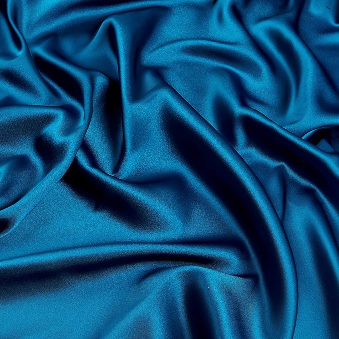 image showing peacock blue fabric swatch