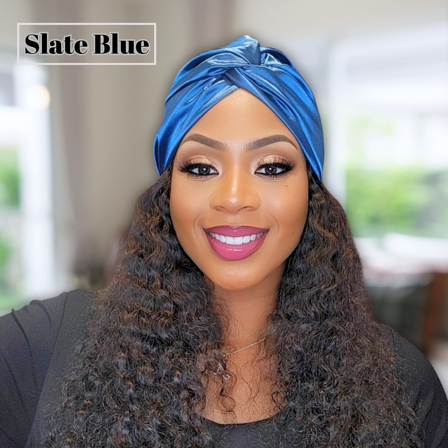all satin turban beanie, twisted knot satin headwrap, satin hair protection, satin beanie for natural hair, satin-lined headwrap, protective hair turban, stylish satin beanie, satin headscarf for women, chic hair accessories, satin hair wrap for sleeping
