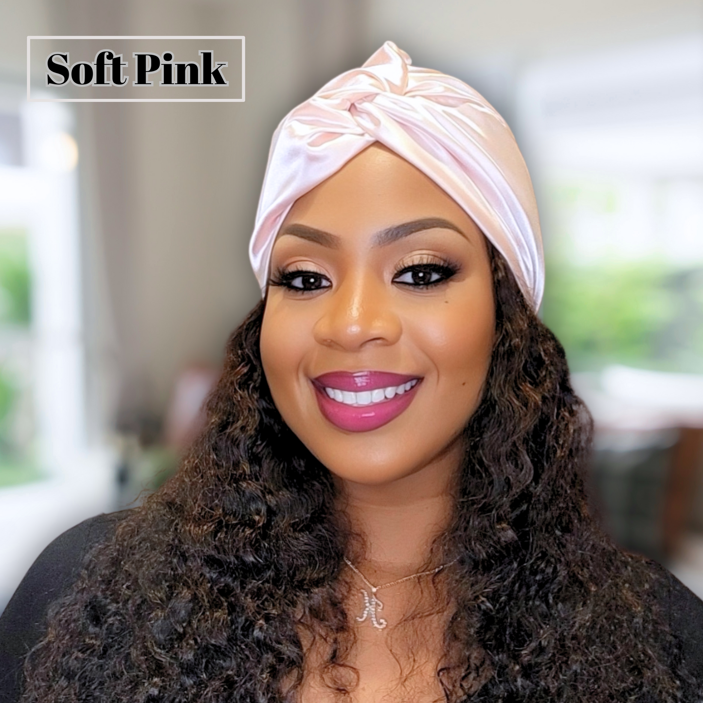 all satin turban beanie, twisted knot satin headwrap, satin hair protection, satin beanie for natural hair, satin-lined headwrap, protective hair turban, stylish satin beanie, satin headscarf for women, chic hair accessories, satin hair wrap for sleeping