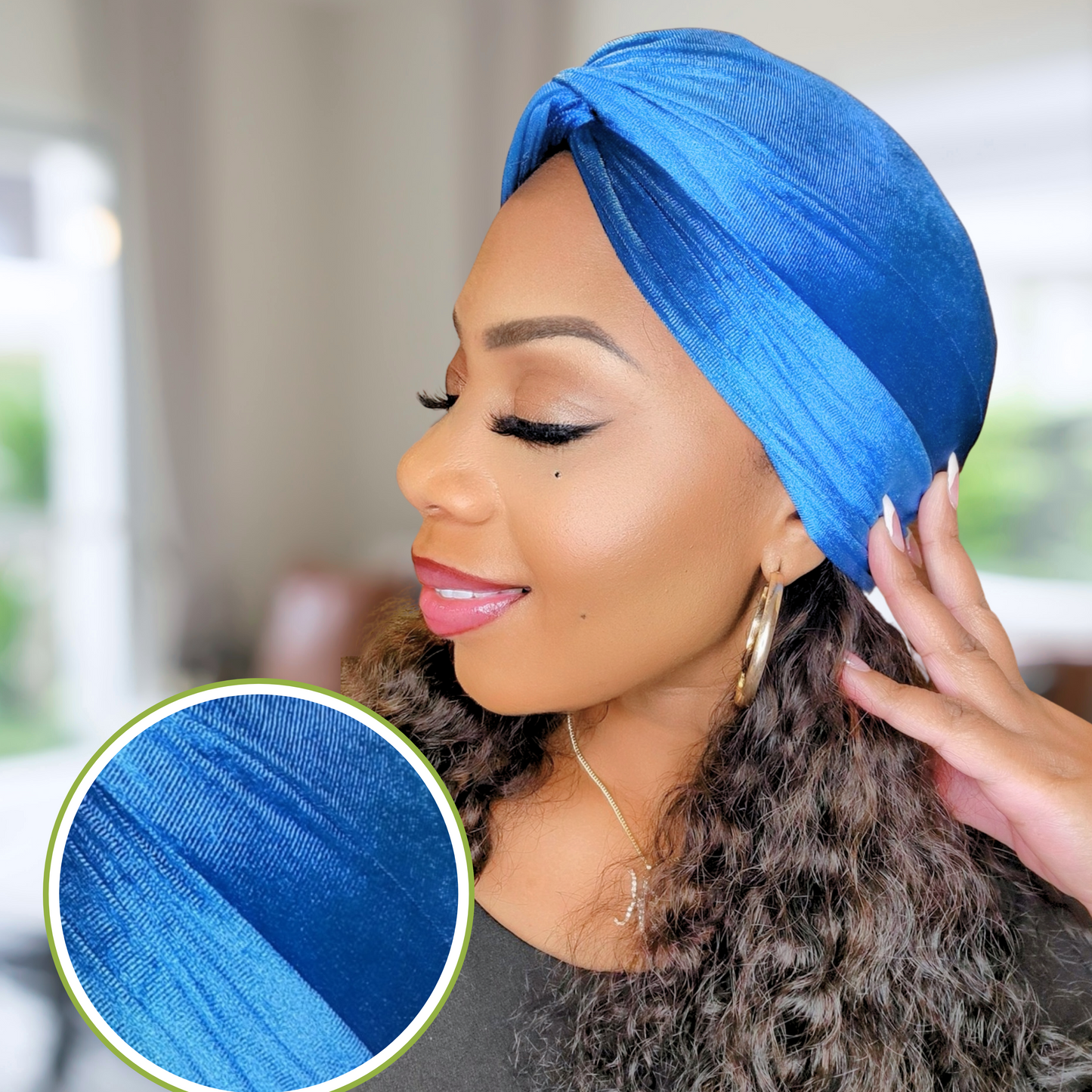 Two tone twisted turban is an elegant and chic headwear