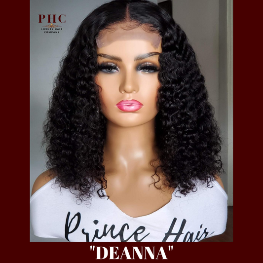 "Deanna" Malaysian Deep Curly 4x4 Closure Wig