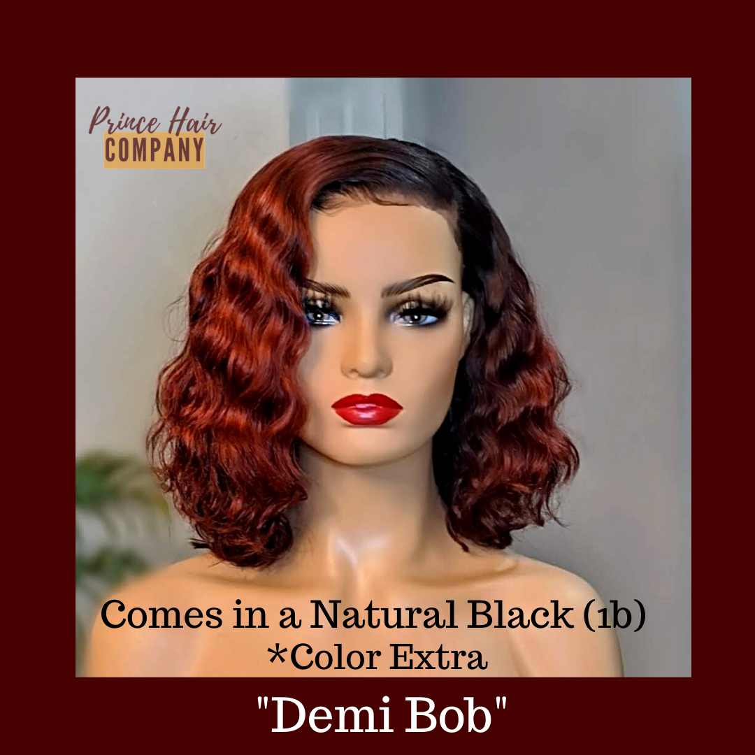 "Demi" Bob Loose Wave Lace Front Wig (Medium)