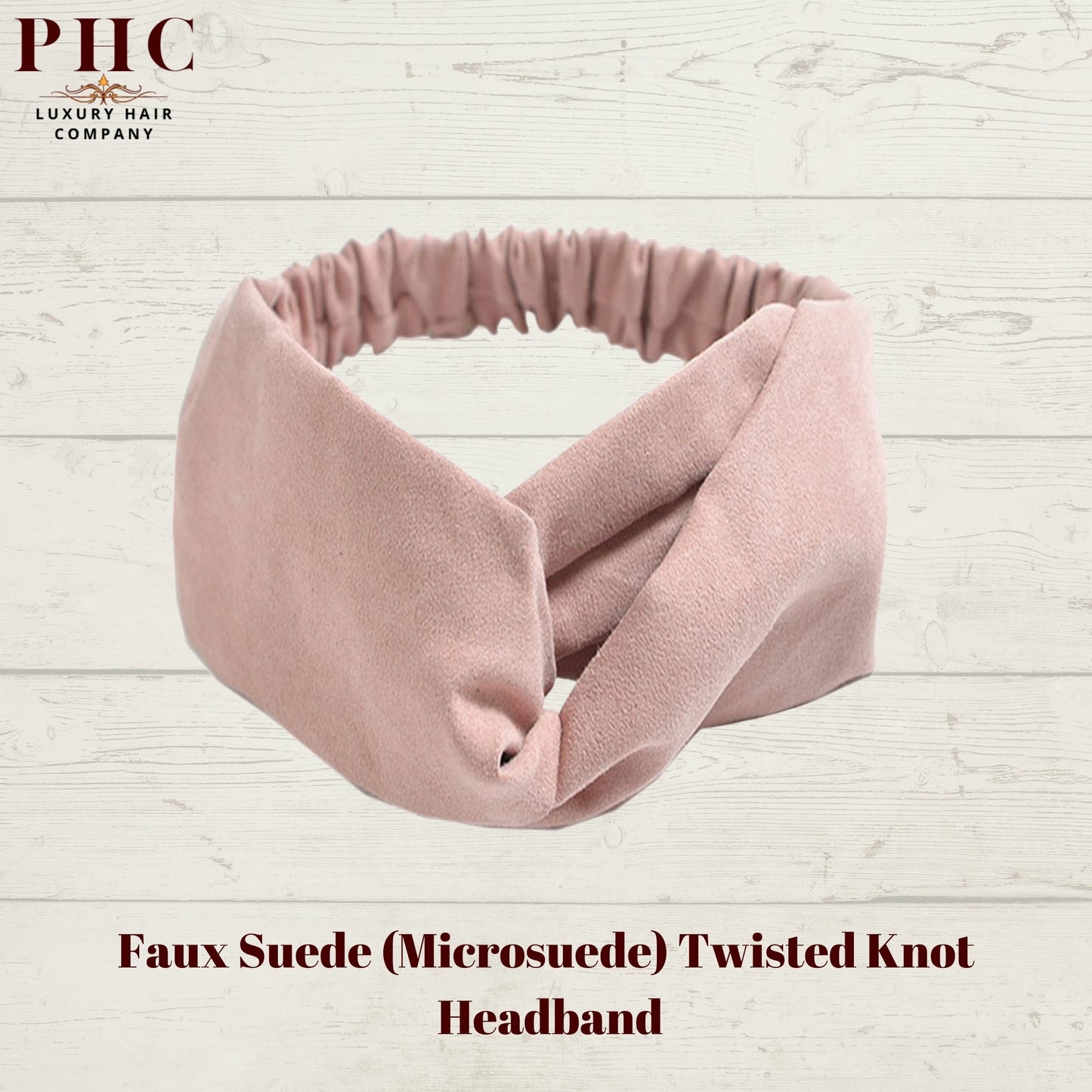 Faux Suede Twisted Knot Headband - PHC