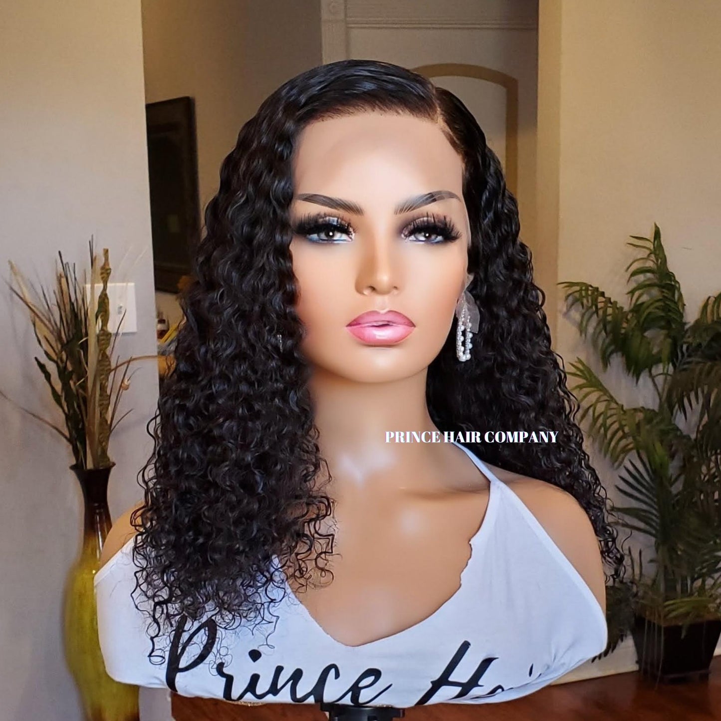 Malaysian Deep Curly 13x4 Frontal Wig - PHC