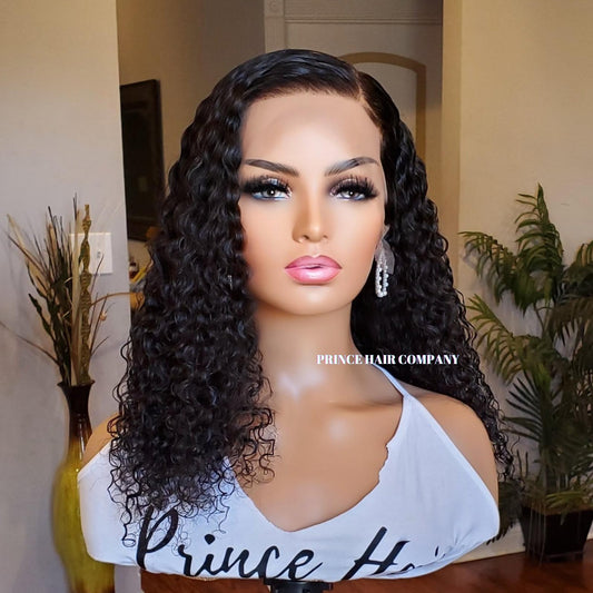 Malaysian Deep Curly 13x4 Frontal Wig - PHC