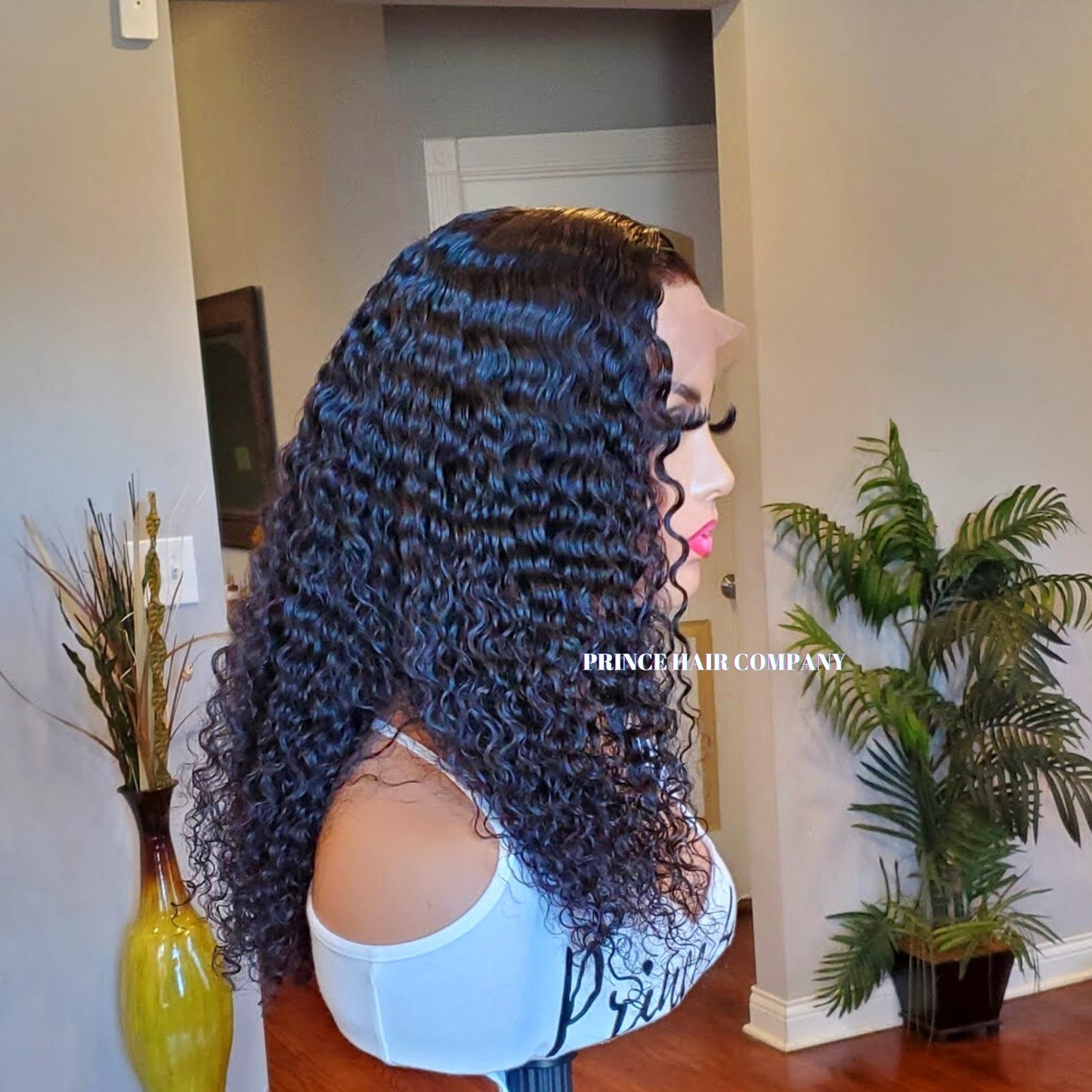 Malaysian Deep Curly 13x4 Frontal Wig - PHC