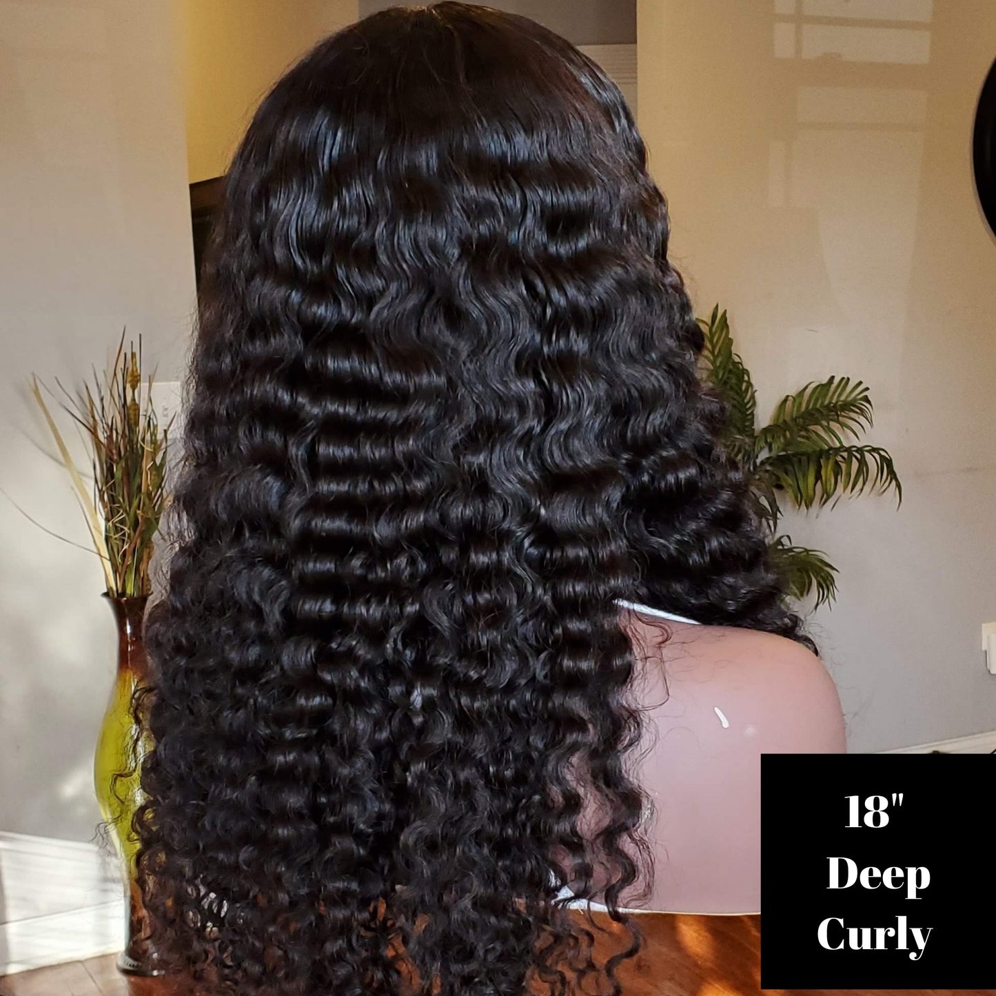 Malaysian Deep Curly 13x4 Frontal Wig - PHC