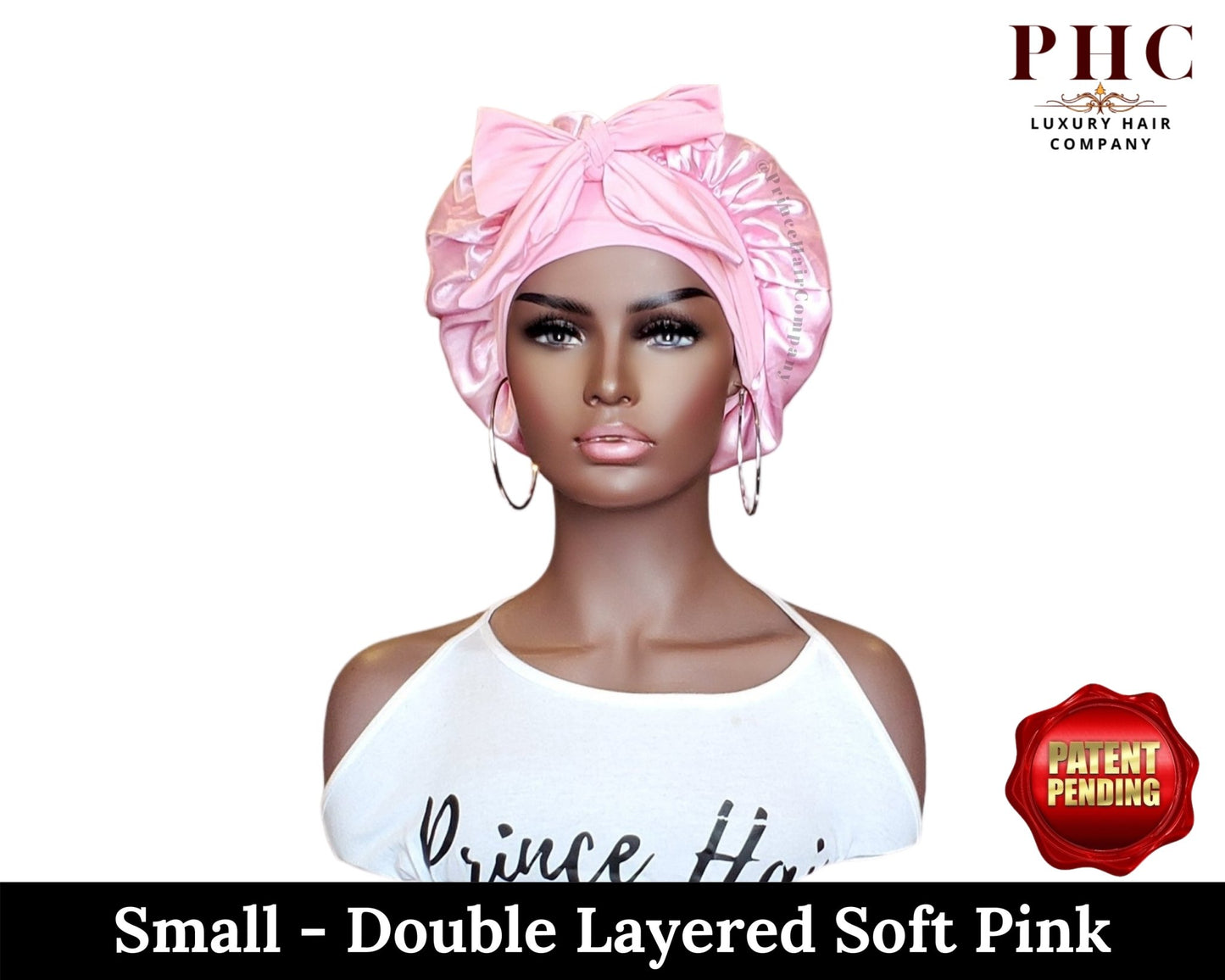 The "Original" Double-Layered Stretch Tie Satin Bonnet - PHC