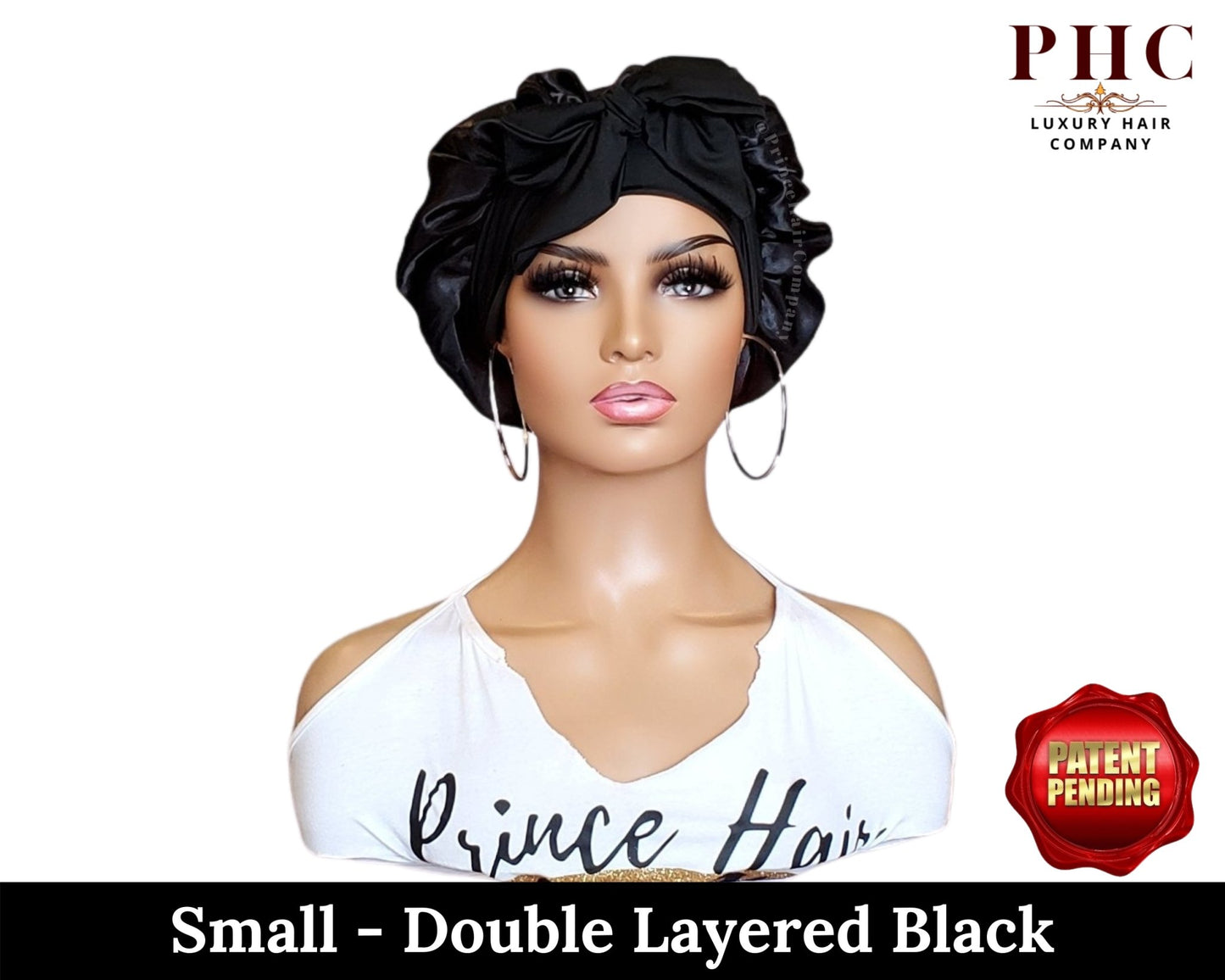 The "Original" Double-Layered Stretch Tie Satin Bonnet - PHC