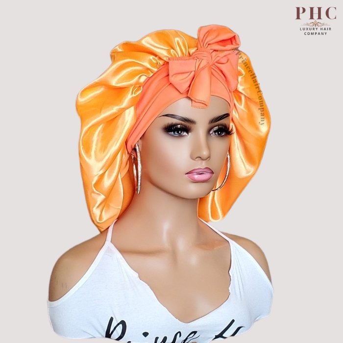 The Original Stretch Tie Satin Bonnet - PHC
