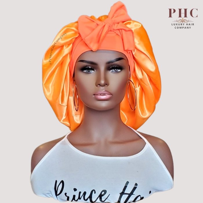 The Original Stretch Tie Satin Bonnet - PHC