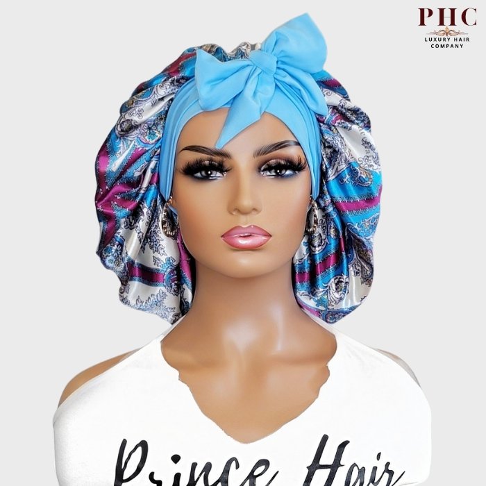 The Original Stretch Tie Satin Bonnet - PHC