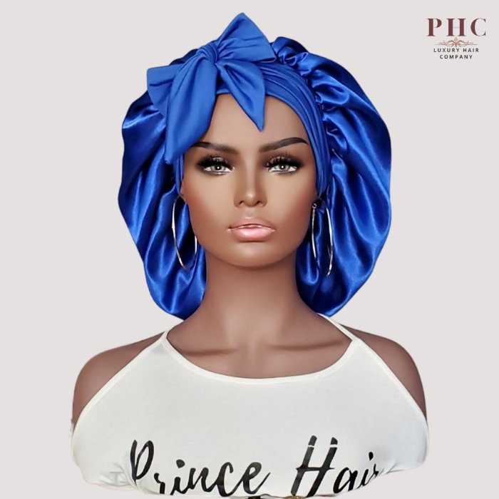 The Original Stretch Tie Satin Bonnet - PHC