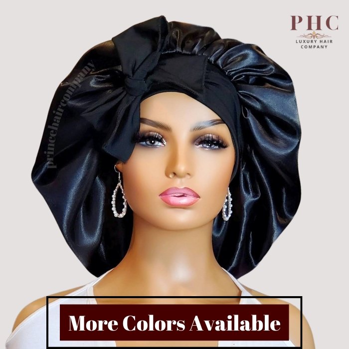 The Original Stretch Tie Satin Bonnet - PHC