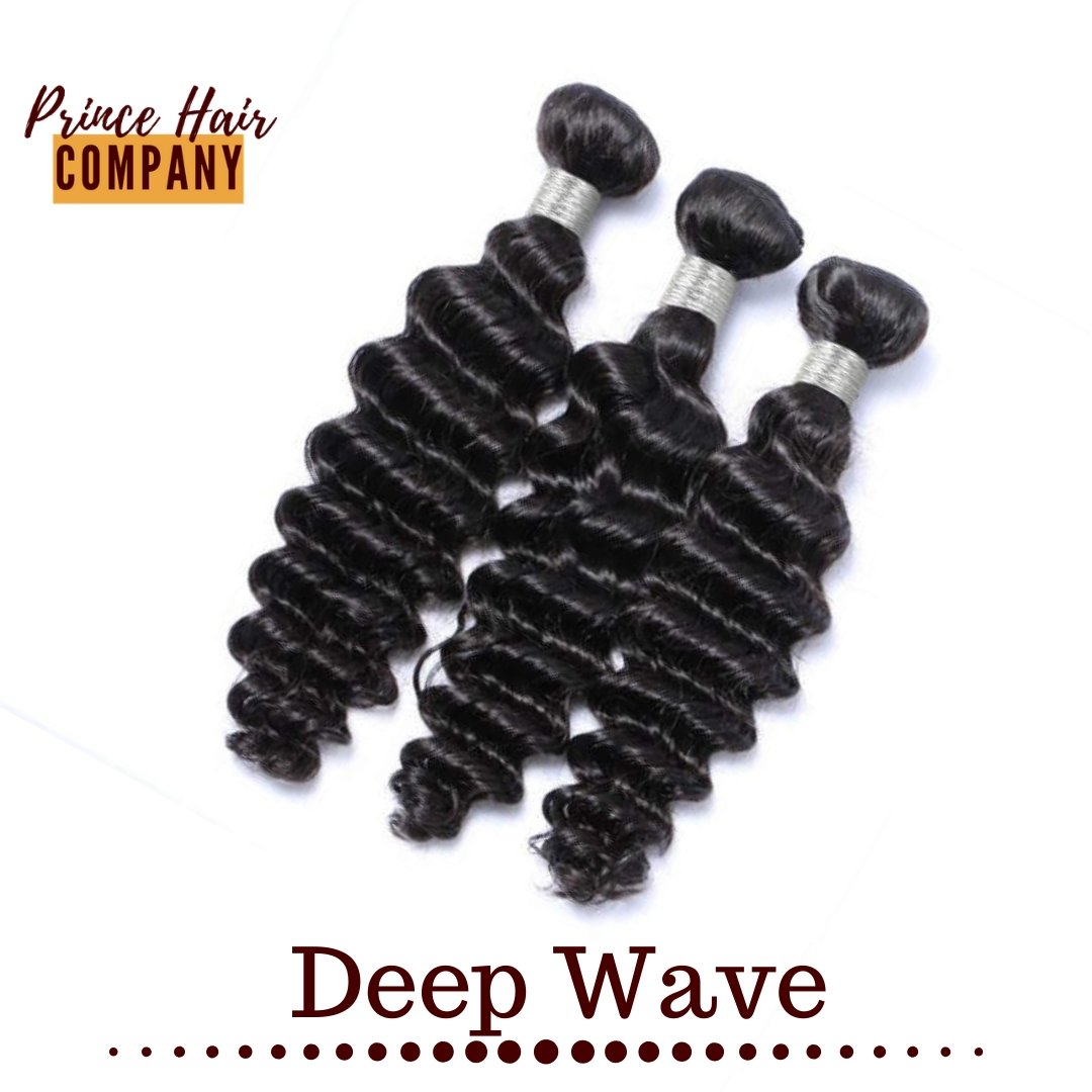 Virgin Brazilian deep wave human hair bundle set product view