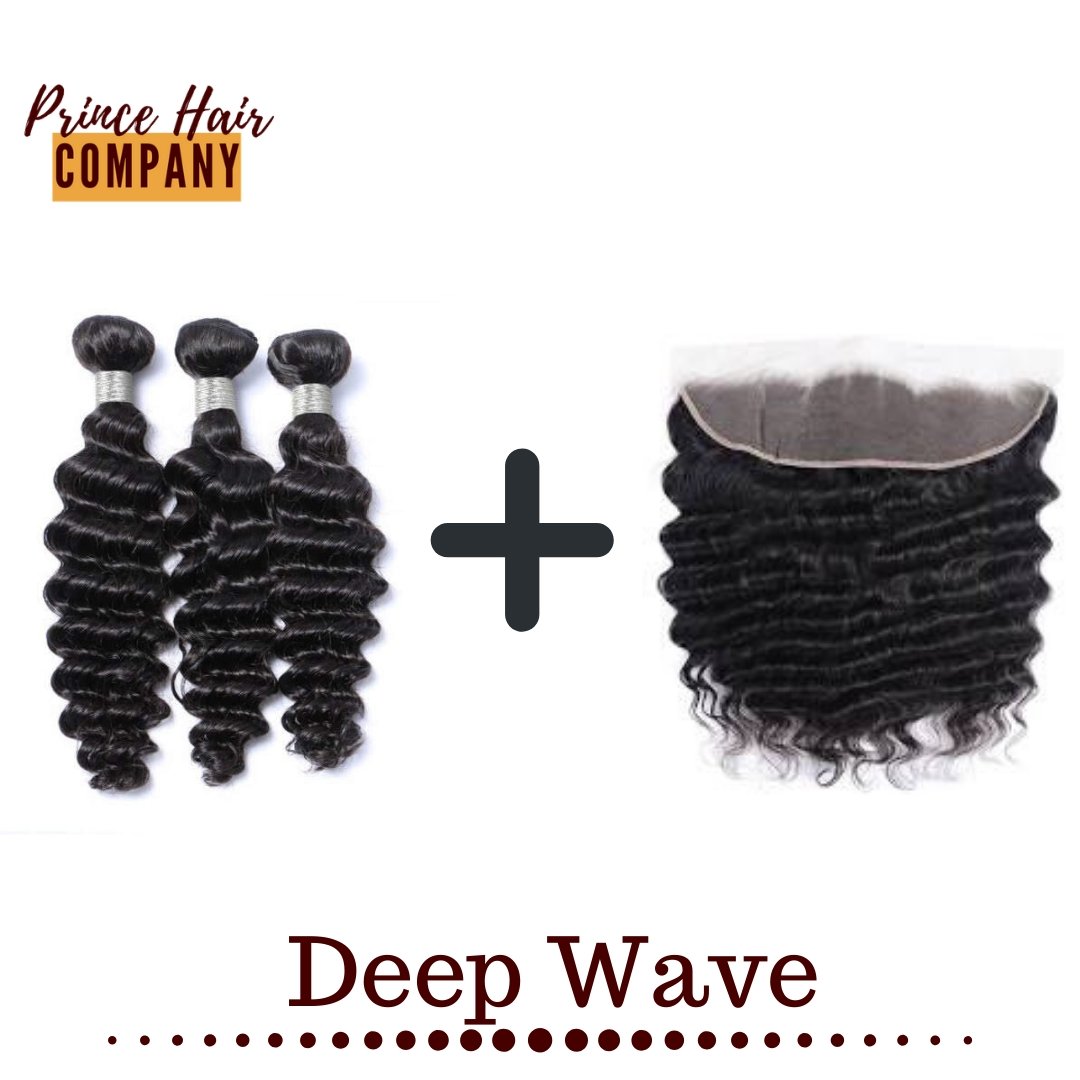 Virgin Brazilian Deep Wave Human Hair Bundle Deals - PHC