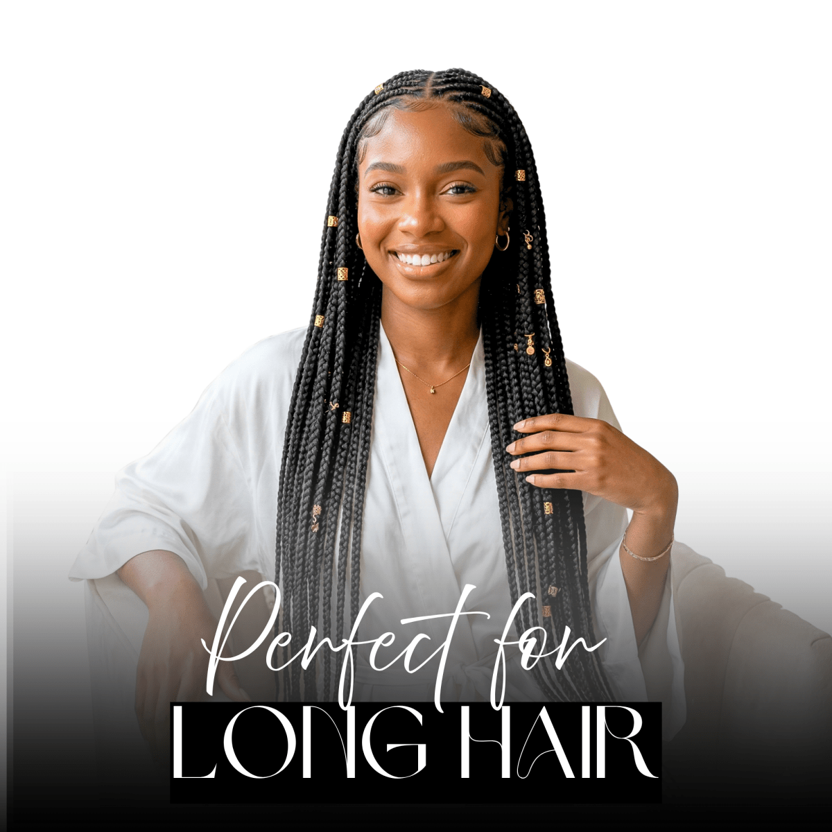 For long hair, braids, locs, and styles that need extra coverage. - PHC