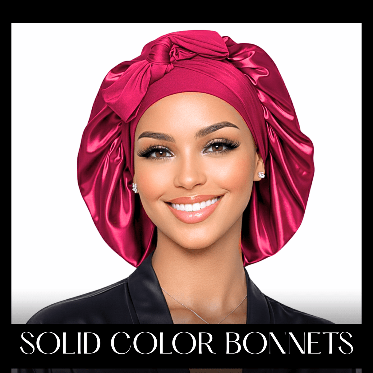Original Stretch Tie Satin Bonnet | Solid Colors - PHC