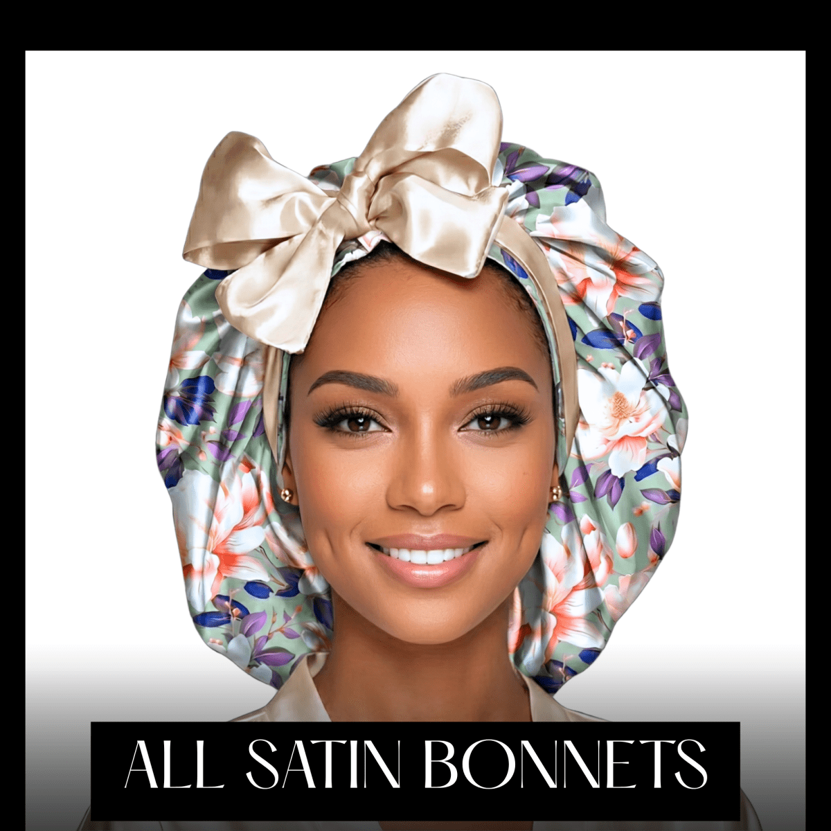 Reversible All-Satin Tie Bonnets - PHC