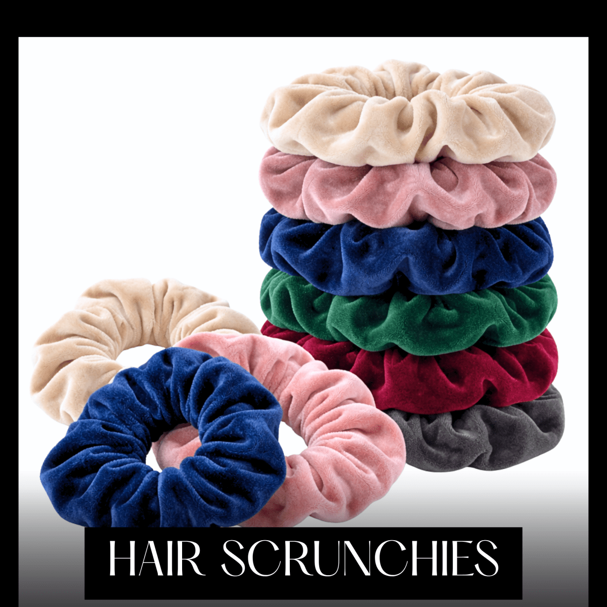 Satin & Handmade Hair Scrunchies - PHC