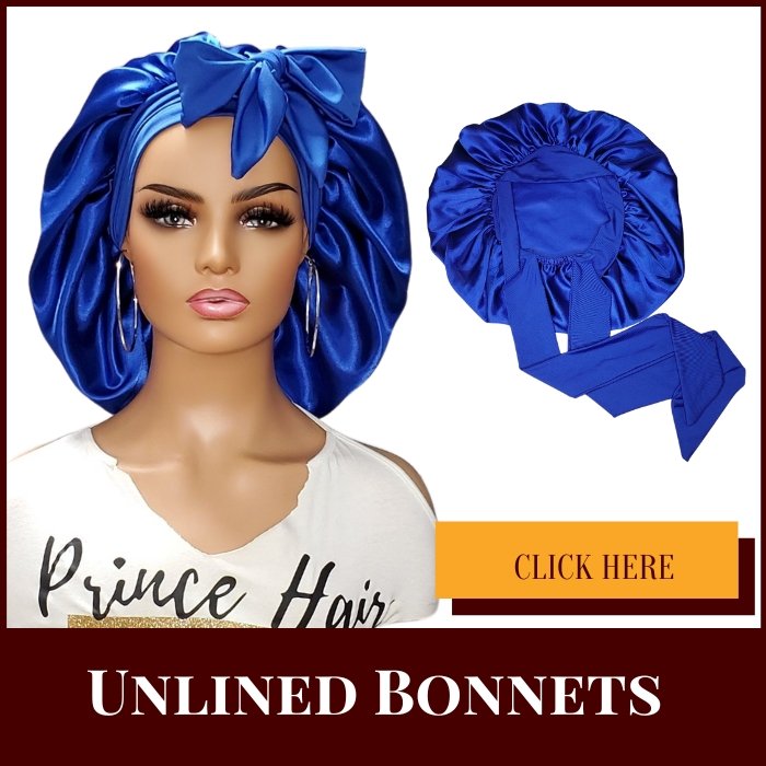 Stretch Tie Satin Bonnets (No Lining) - PHC