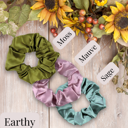 Handmade Satin Scrunchie for Damage-Free Hair Styling - Small Size