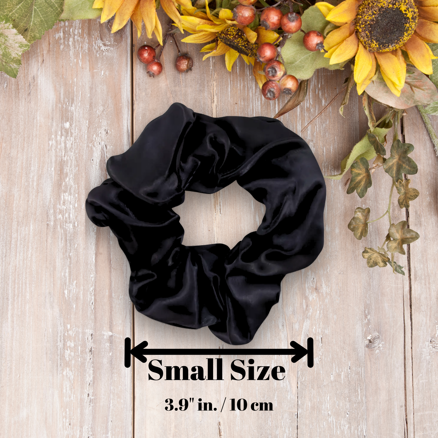 Handmade Satin Scrunchie for Damage-Free Hair Styling - Small Size