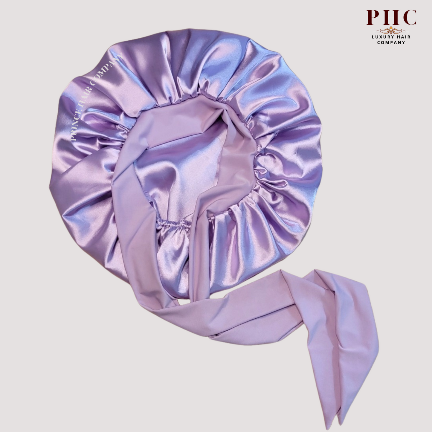 CLEARANCE Satin-Lined Stretch Tie Satin Bonnet - Lilac