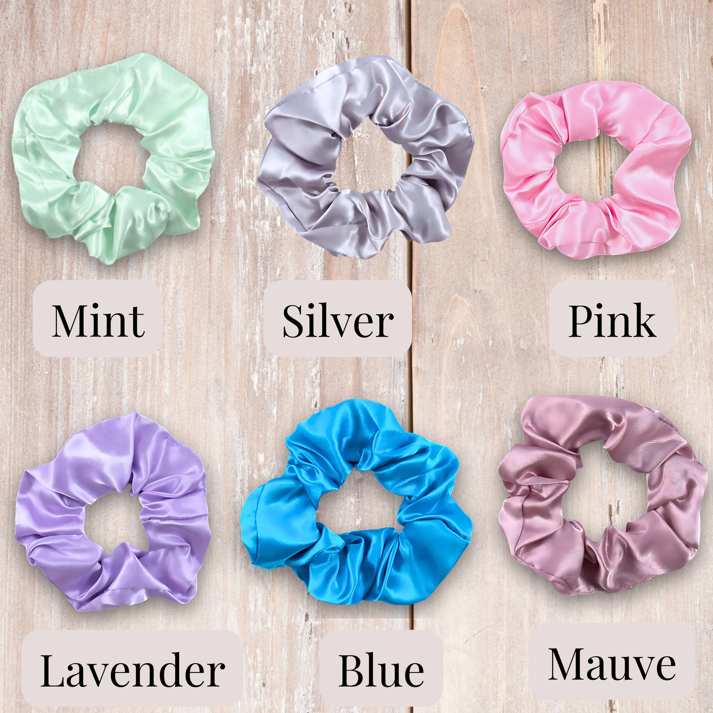 Handmade Satin Scrunchie for Damage-Free Hair Styling - Small Size