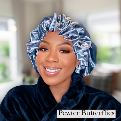 Luxury Ruffled Satin Bonnet – Ultimate Hair Protection For All Hair Types