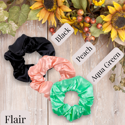 Handmade Satin Scrunchie for Damage-Free Hair Styling - Small Size