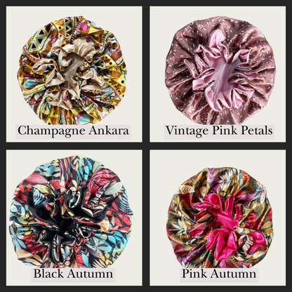 Luxury Ruffled Satin Bonnet – Ultimate Hair Protection For All Hair Types
