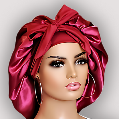 The ORIGINAL Stretch Tie Satin Hair Bonnet by PHC