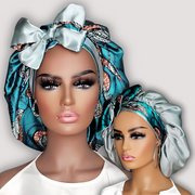 Teal / Mint Ankara Print