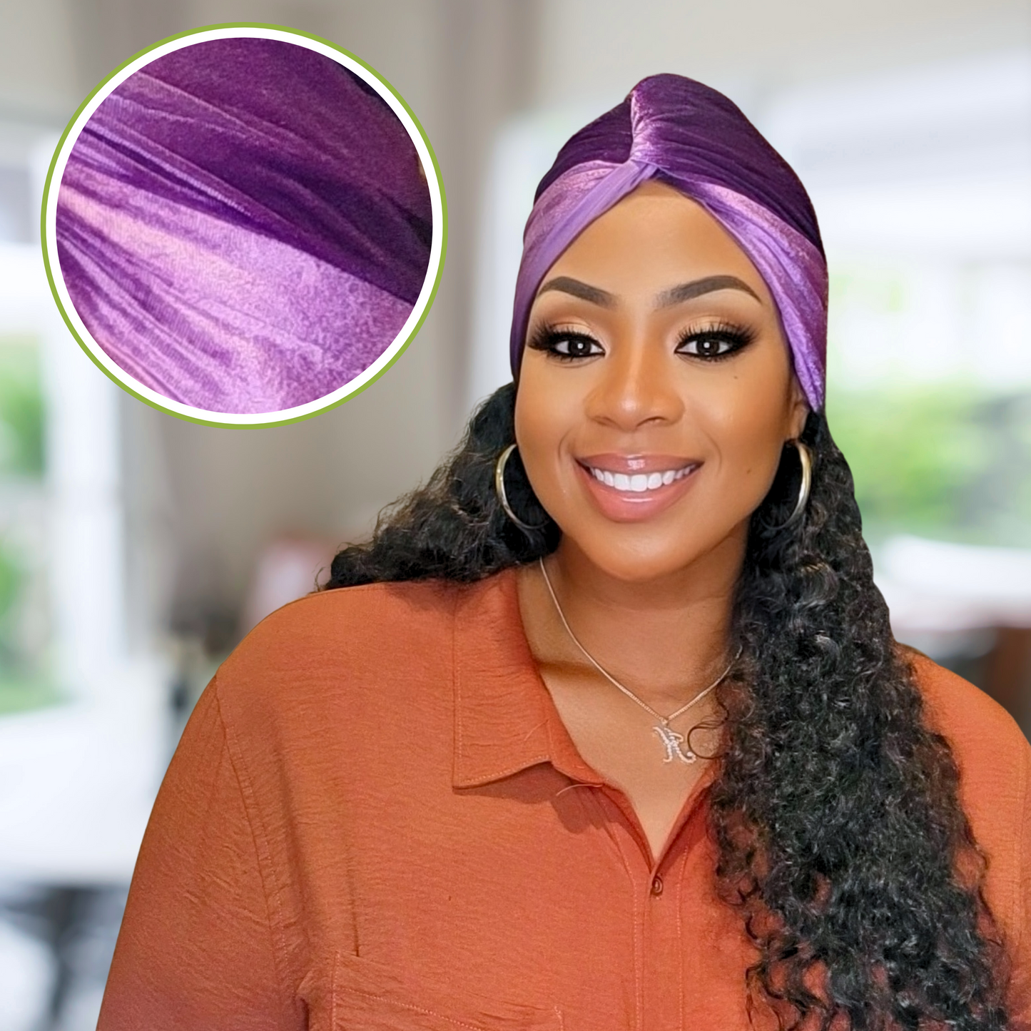 Two tone twisted turban is an elegant and chic headwear 