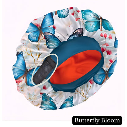 Adjustable Charmeuse Silk Satin Sleep Bonnet | Custom Print, Wide Band - PHC