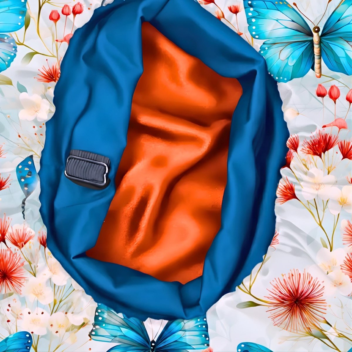Adjustable Charmeuse Silk Satin Sleep Bonnet | Custom Print, Wide Band - PHC