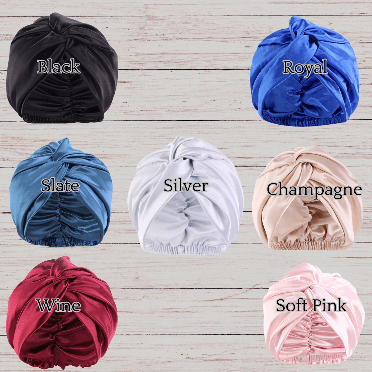 All Satin Twisted Knot Turban Beanie – Stylish Hair Protection, Satin - Lined Headwrap, Chic & Comfortable - PHC