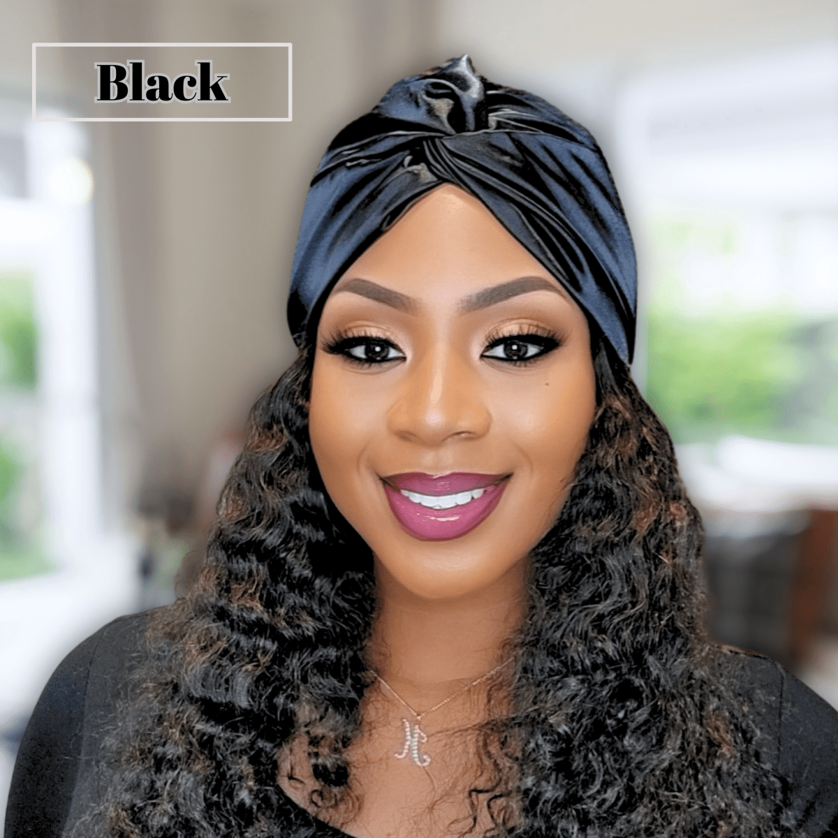 All Satin Twisted Knot Turban Beanie – Stylish Hair Protection, Satin - Lined Headwrap, Chic & Comfortable - PHC