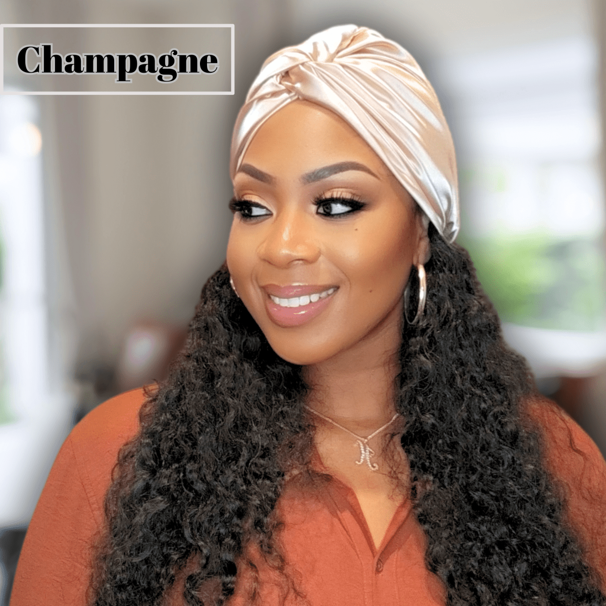 All Satin Twisted Knot Turban Beanie – Stylish Hair Protection, Satin - Lined Headwrap, Chic & Comfortable - PHC