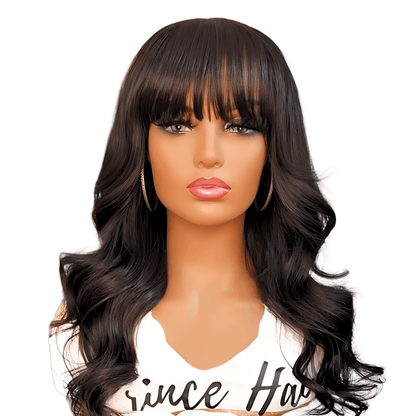 Brazilian Human Hair Custom Wig with 4x4 HD Lace Bang Closure - PHC