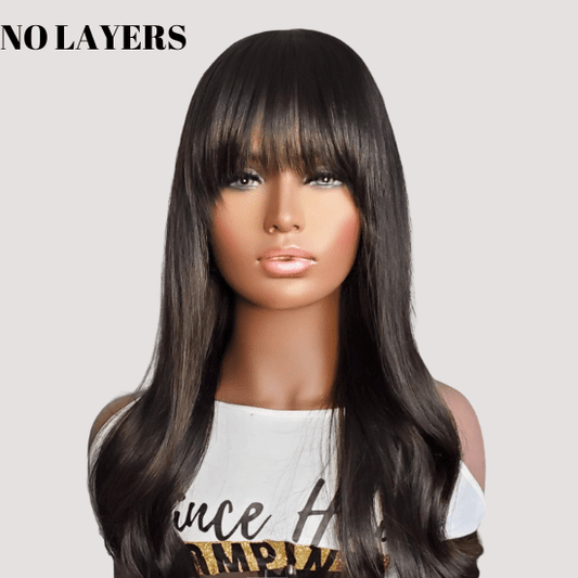 Brazilian Human Hair Custom Wig with 4x4 HD Lace Bang Closure - PHC