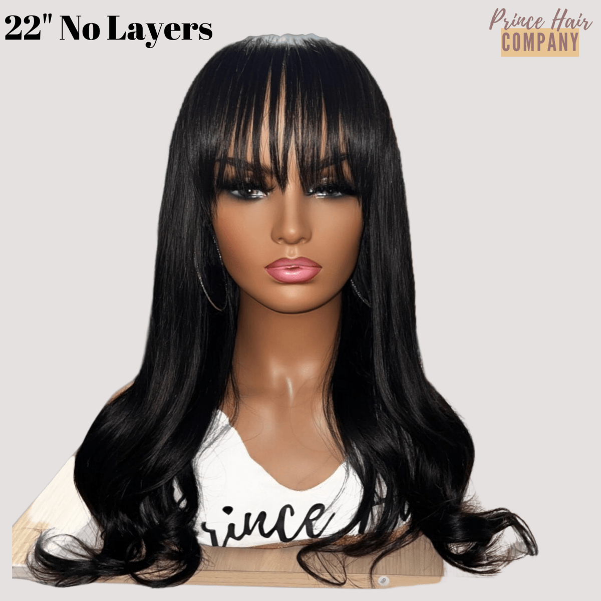 Brazilian Human Hair Custom Wig with 4x4 HD Lace Bang Closure - PHC