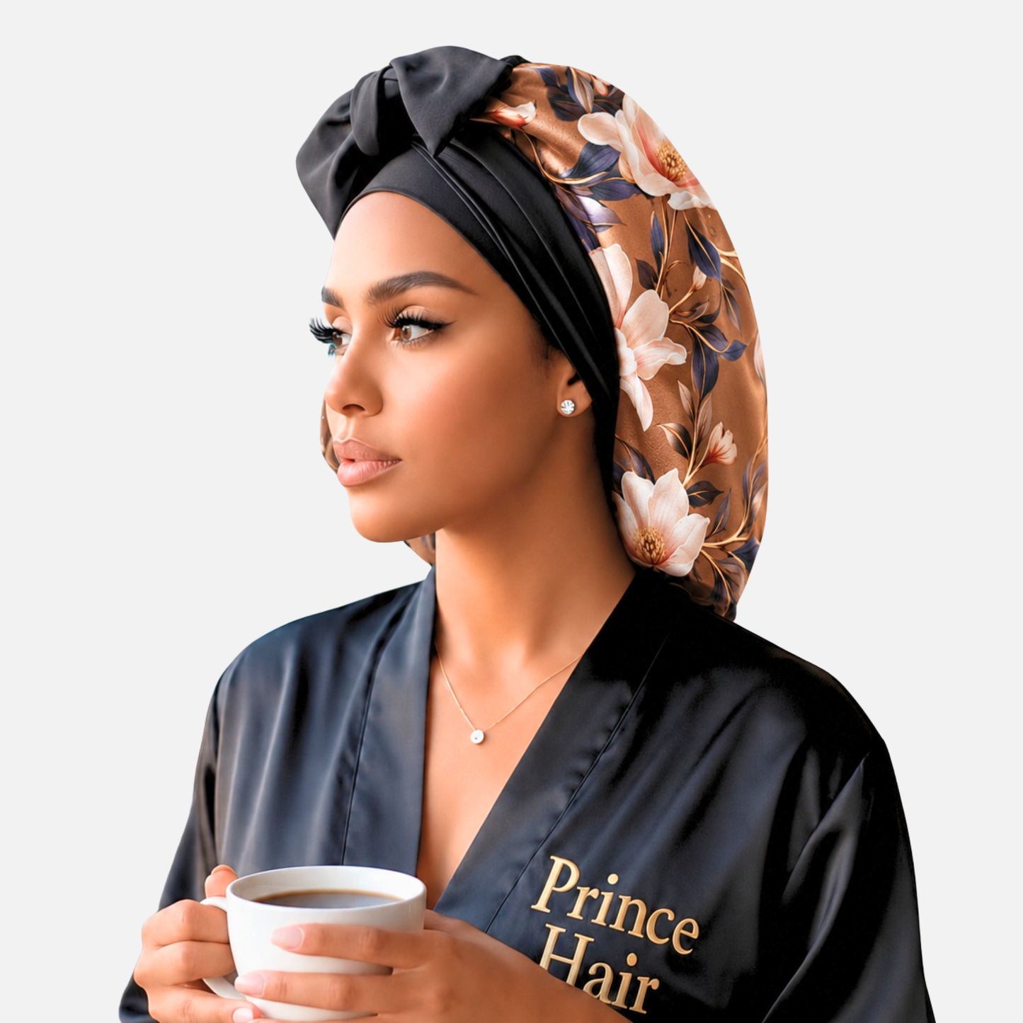 Original Stretch Tie Satin Bonnet | Brown Magnolias